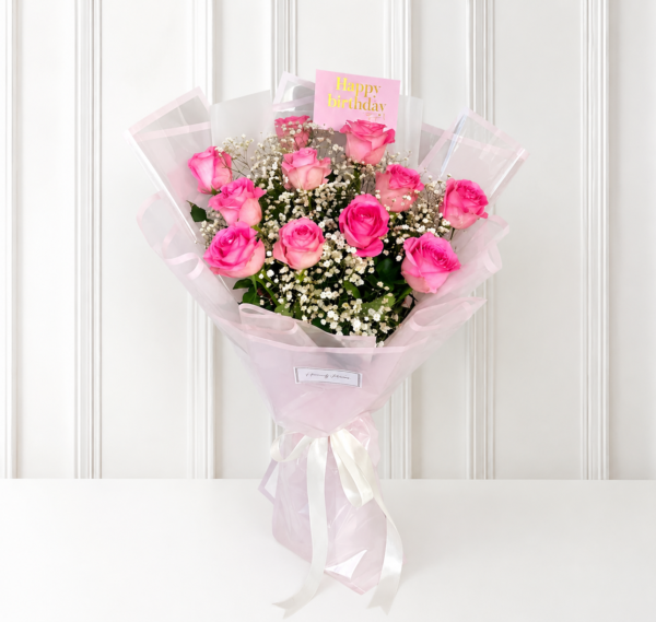 Pink Rose Bouquet
